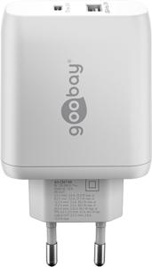 Goobay 65410 oplader voor mobiele apparatuur Hoofdtelefoons, Laptop, Smartwatch Wit AC Binnen