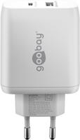 Goobay 65410 oplader voor mobiele apparatuur Hoofdtelefoons, Laptop, Smartwatch Wit AC Binnen - thumbnail