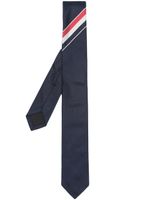 Thom Browne Engineered Stripe silk tie - Bleu - thumbnail