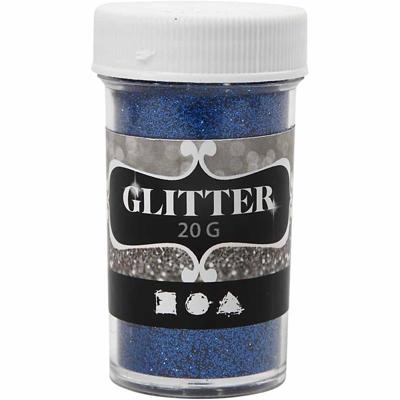 Creativ Company Glitter, blauw, 20 gr/ 1 doosje