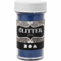 Creativ Company Glitter, blauw, 20 gr/ 1 doosje