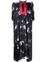 Macgraw robe mi-longue Betty imprimée - Noir