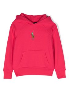 Ralph Lauren Kids hoodie à motif Polo Pony brodé - Rose