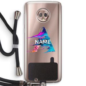 Abstract Spectrum: Motorola Moto G6 Transparant Hoesje met koord