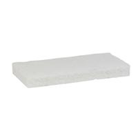 Schuurspons vikan zacht 125x245x23mm wit nylon | 10 stuks