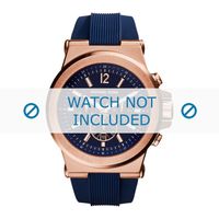 Horlogeband Michael Kors MK8295 Rubber Blauw 13mm - thumbnail
