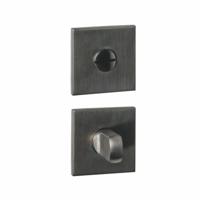 Intersteel WC-sluiting vierkant verdekt 53x53x6mm - met stift 6-8mm - PVD antraciet