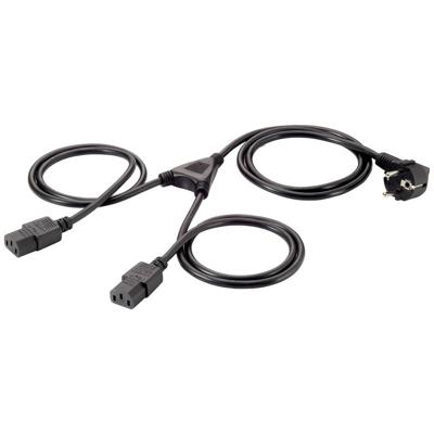 Equip Stroom Aansluitkabel 1.8 m Zwart