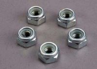 Nuts, 6mm nylon locking (wheel nuts 1/6 and 1/5 scale) (5)