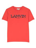 Lanvin Enfant t-shirt à logo brodé Curb - Rouge - thumbnail