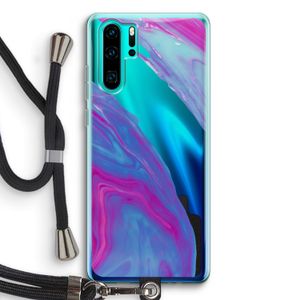 Zweverige regenboog: Huawei P30 Pro Transparant Hoesje met koord