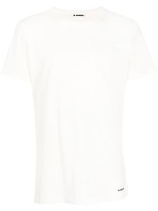 Jil Sander t-shirt cintré à col rond - Blanc