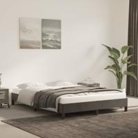 Bedframe zonder matras 140x190 cm fluweel donkergrijs