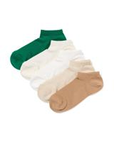 HEMA Heren Enkelsokken Mesh - 5 Paar Groen (groen)