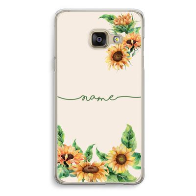 Zonnebloemen: Samsung A3 (2017) Transparant Hoesje
