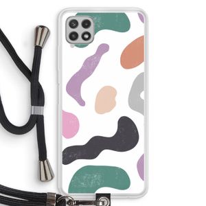 Memphis Shapes: Samsung Galaxy A22 4G Transparant Hoesje met koord