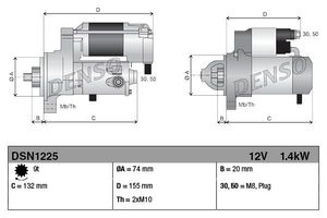 Startmotor DSN1225