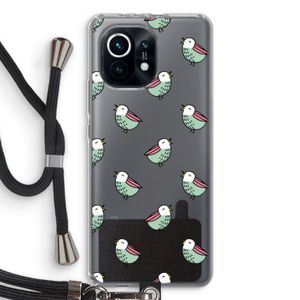 Vogeltjes: Xiaomi Mi 11 Transparant Hoesje met koord