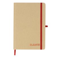 Notitieboekje Elevate - A5 formaat - rood - 14 x 21 cm ? karton/papier ? Opschrijfboekje