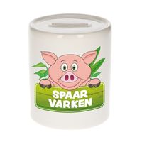 Kinder spaarpot met varkens print 9 cm