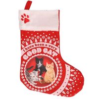 Katten/poezen kerstsokken I have been a very good cat - thumbnail