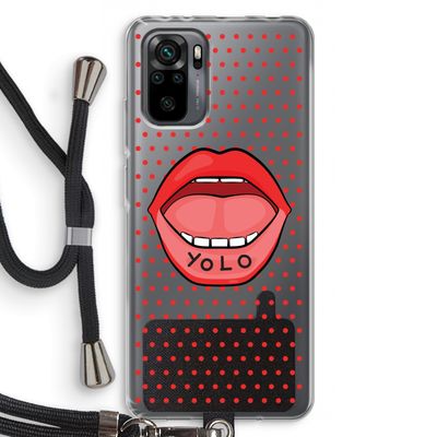 Yolo Denise: Xiaomi Redmi Note 10 Pro Transparant Hoesje met koord