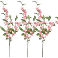 Bloesem kunstbloem/tak - 5x - appelbloesem roze - 85 cm