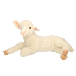 Hansa pluche lam/schaap knuffel liggend 33 cm