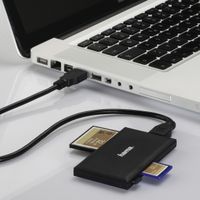 Hama 00181018 geheugenkaartlezer USB 3.2 Gen 1 (3.1 Gen 1) Zwart - thumbnail