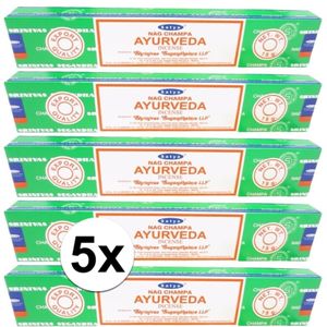 5x Nag Champa wierook Ayurveda 15 gram