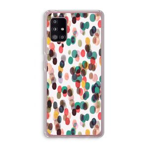 Tropical Dots: Samsung Galaxy A51 5G Transparant Hoesje