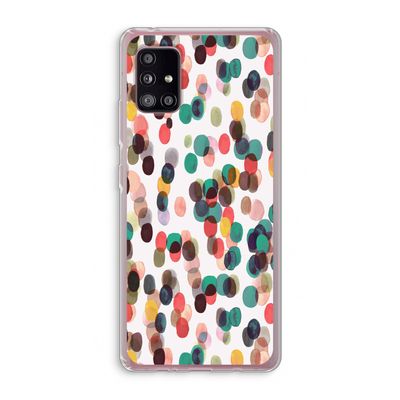 Tropical Dots: Samsung Galaxy A51 5G Transparant Hoesje