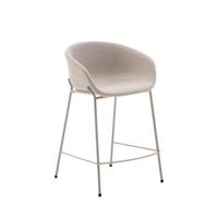 Kave Home Barkruk 'Yvette' kleur Beige (zithoogte 65cm)