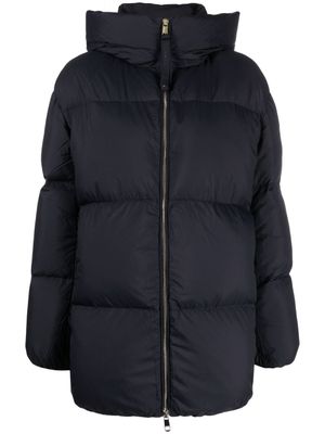 Tommy Hilfiger doudoune longue à capuche - Bleu