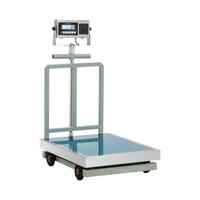 Platformweegschaal - 1000 kg / 0,2 kg - 60 x 80 cm - LCD met labelprinter - wielen