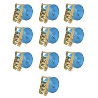 Spanbanden 2 ton 6mx38mm blauw 10 st