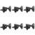 Grover Super Rotomatics 18:1 Gear Ratio 109-18 Series black chrome stemmechanieken set van 6 - 3x3