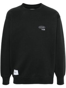 WTAPS sweat en coton à logo brodé - Gris