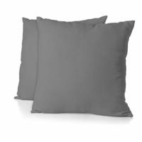 Kussensloop HOME LINGE PASSION Grijs 63 x 63 cm (2 Stuks)