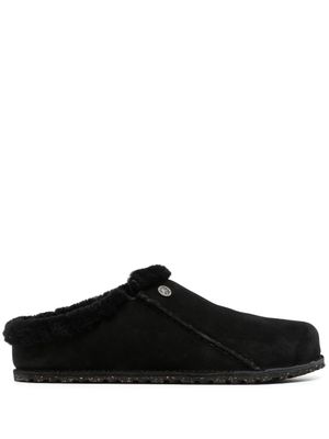 Birkenstock claquettes Zermatt en daim - Noir