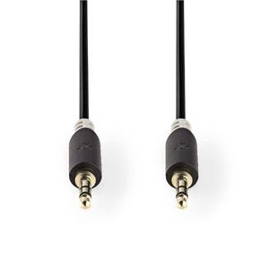 Stereo audiokabel | 3,5 mm male - 3,5 mm male | 2,0 m | Antraciet [CABW22000AT20]