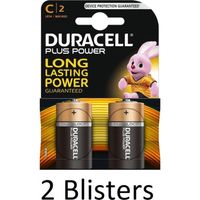 4 Stuks (2 Blisters a 2 st) Duracell Plus Power C batterijen - thumbnail