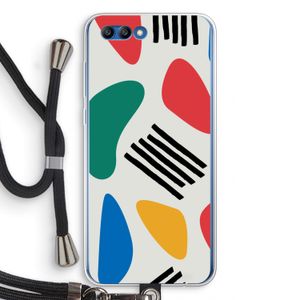 Illustratieve pop 1: Honor 10 Transparant Hoesje met koord
