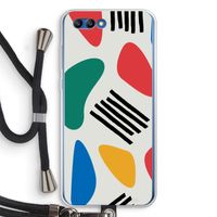 Illustratieve pop 1: Honor 10 Transparant Hoesje met koord