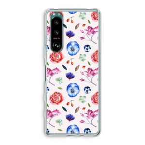 Bloemetjes: Sony Xperia 5 III Transparant Hoesje