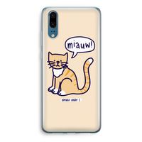 Miauw: Huawei P20 Transparant Hoesje