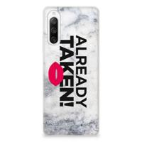 Sony Xperia 10 IV | Siliconen hoesje | met naam Already Taken White