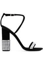 Giuseppe Zanotti sandales Tory 110 mm en daim - Noir