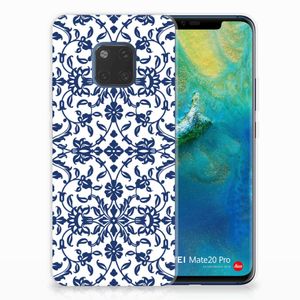 Huawei Mate 20 Pro TPU Case Flower Blue