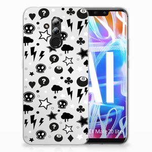 Silicone Back Case Huawei Mate 20 Lite Silver Punk